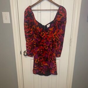saylor lin dress Saylor Cherry Red Philomena Midi Dress Cherry Red / XS